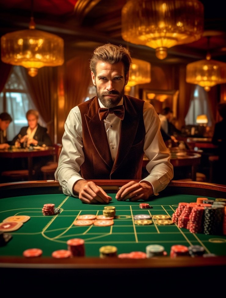permata4d login Super Sic Bo live dealer table setup with three dice chamber and real-time bet interface